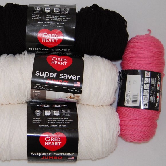 Mixed Lot, 46 oz, #4 Worsted, Red Heart Super Saver Yarn - Picture 3 of 3